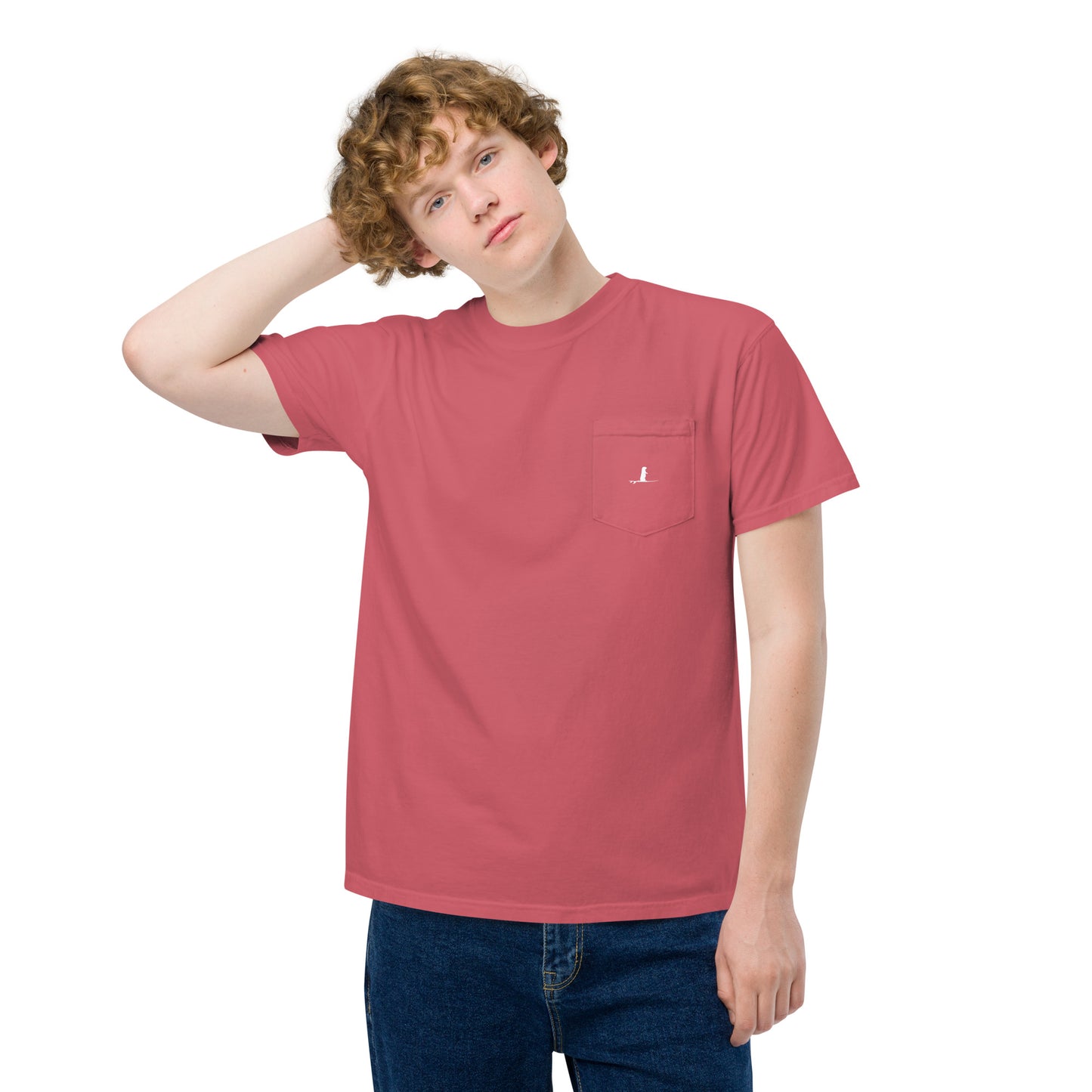 OTTER 841 Logo Unisex garment-dyed pocket t-shirt