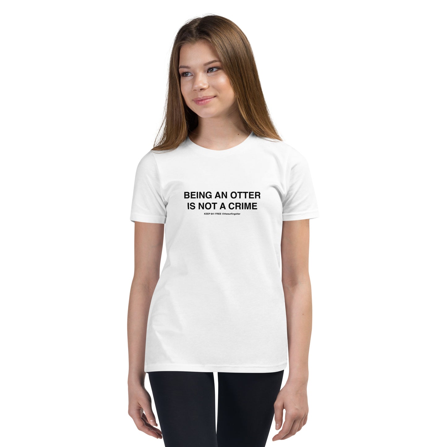 Being an otter is not a crime Youth Short Sleeve T-Shirt
