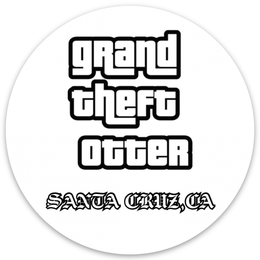 Grand Theft Otter Sticker