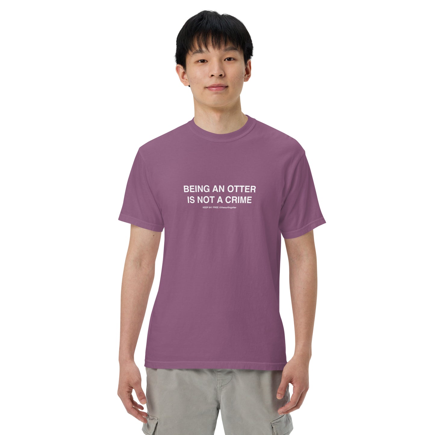 Being an Otter is Not a Crime(Otter 841) garment-dyed heavyweight t-shirt