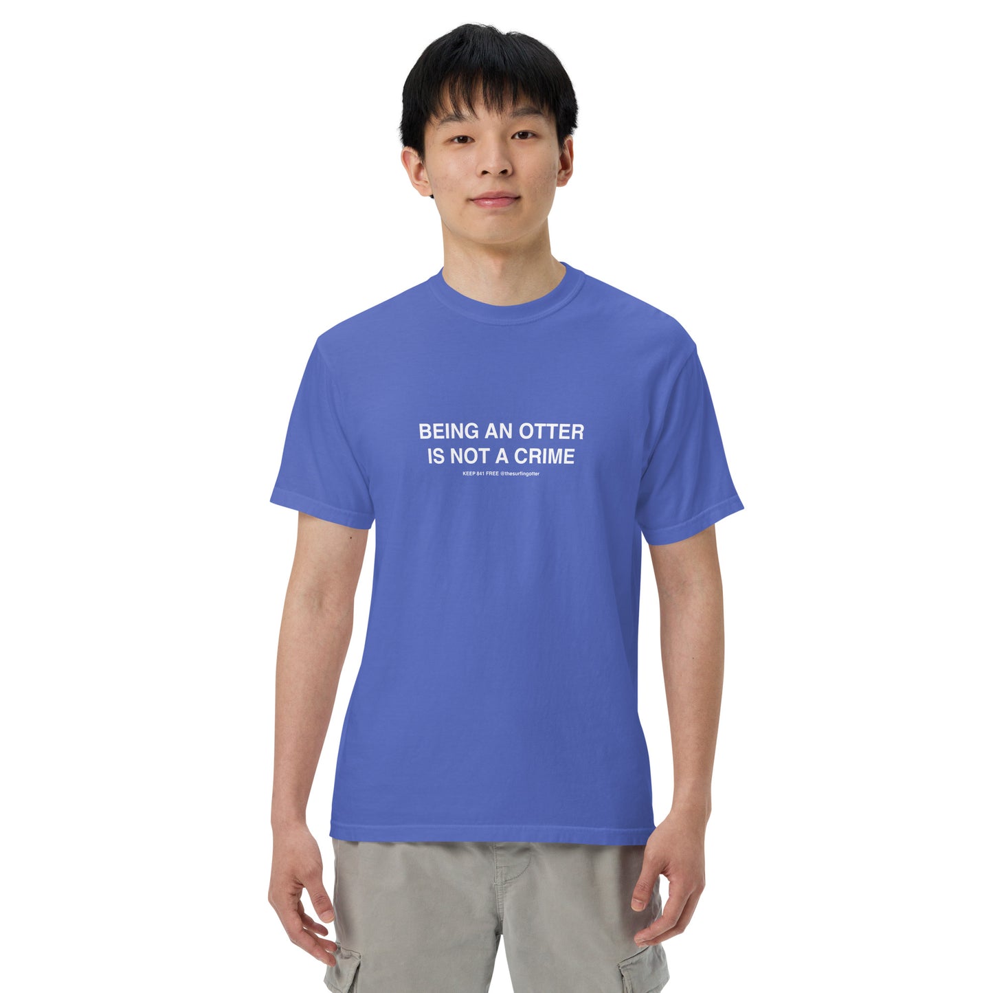 Being an Otter is Not a Crime(Otter 841) garment-dyed heavyweight t-shirt