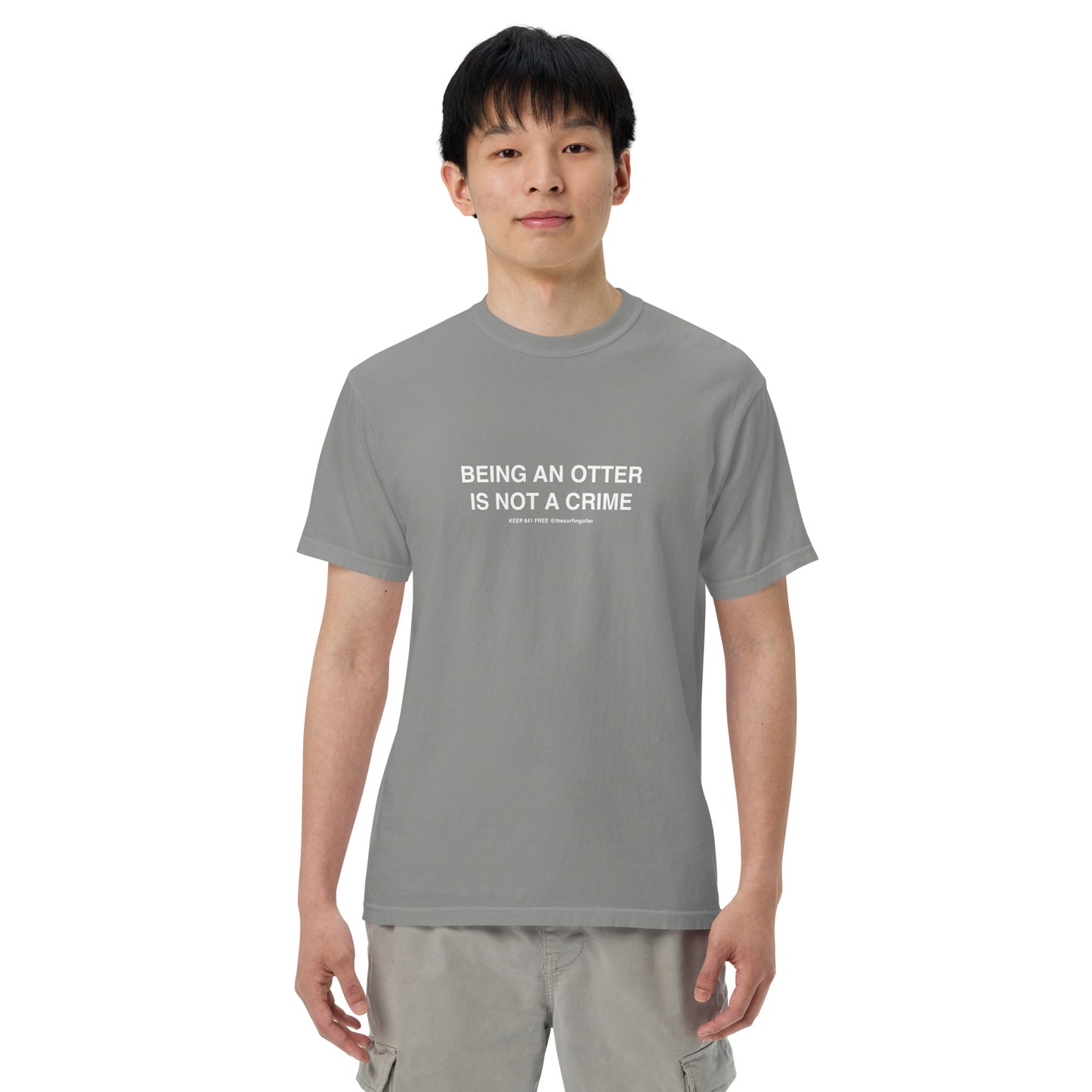 Being an Otter is Not a Crime(Otter 841) garment-dyed heavyweight t-shirt