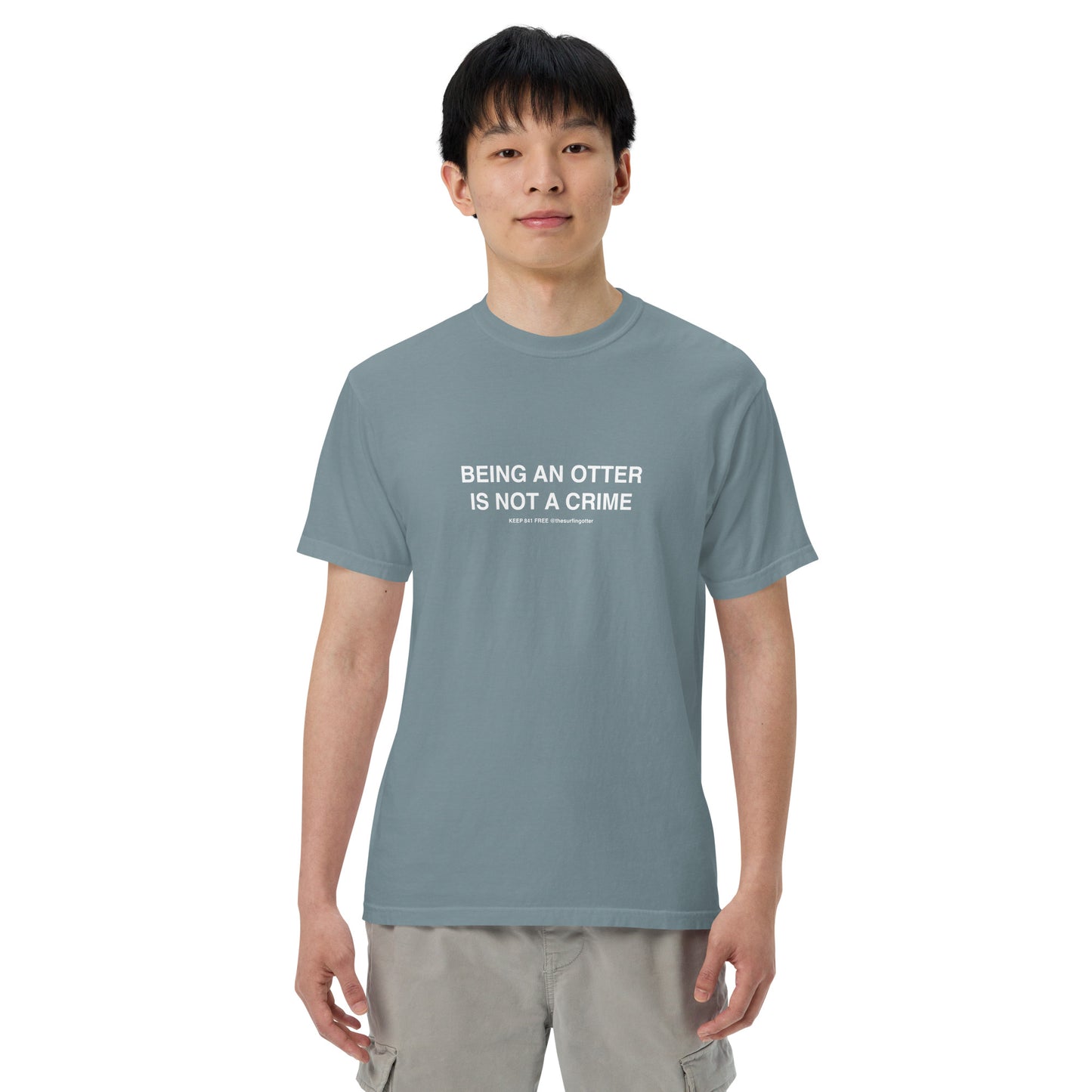 Being an Otter is Not a Crime(Otter 841) garment-dyed heavyweight t-shirt