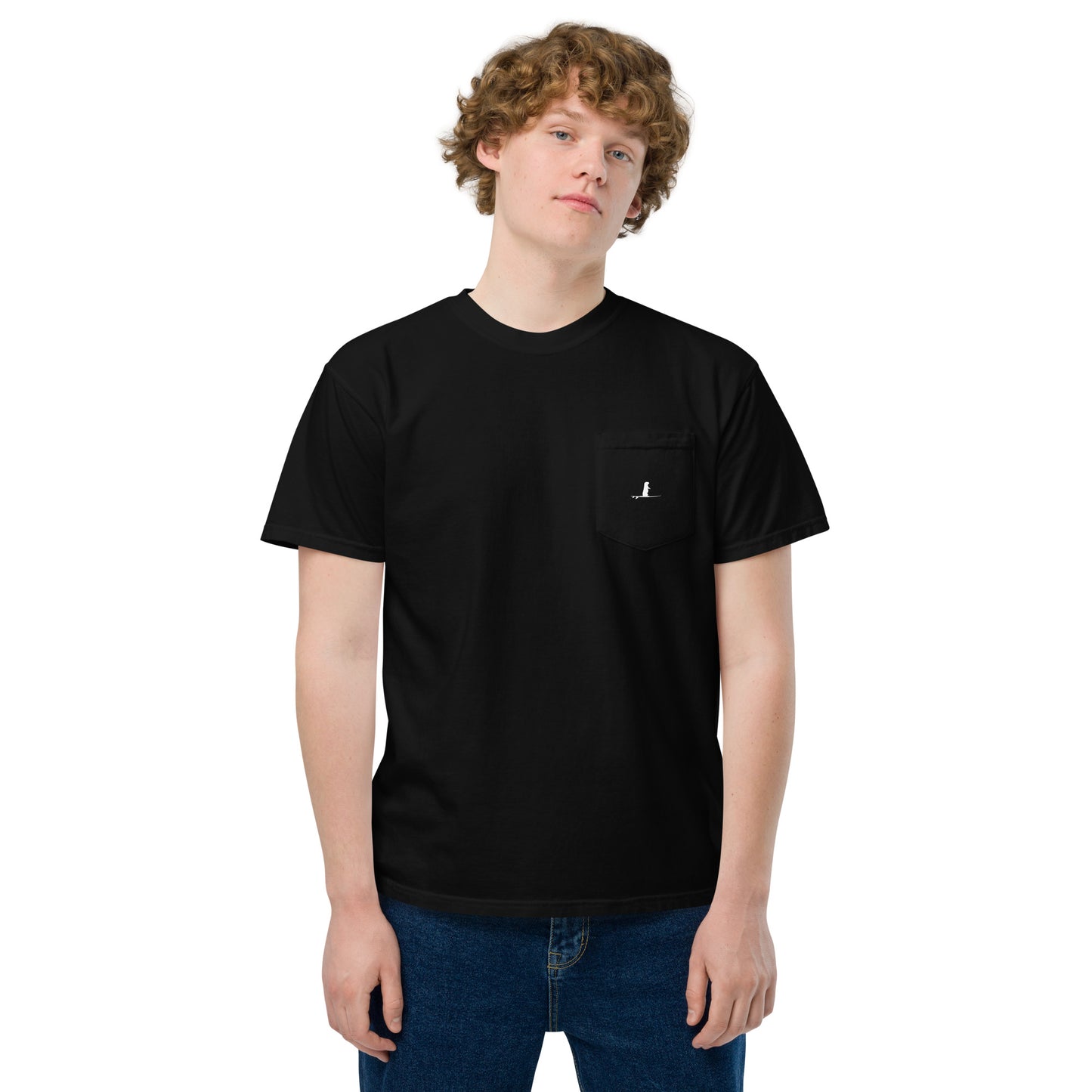 OTTER 841 Logo Unisex garment-dyed pocket t-shirt