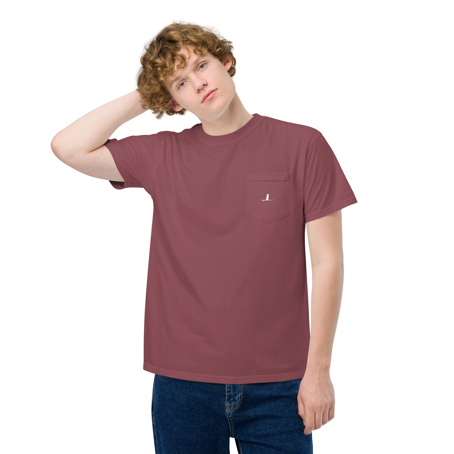 OTTER 841 Logo Unisex garment-dyed pocket t-shirt