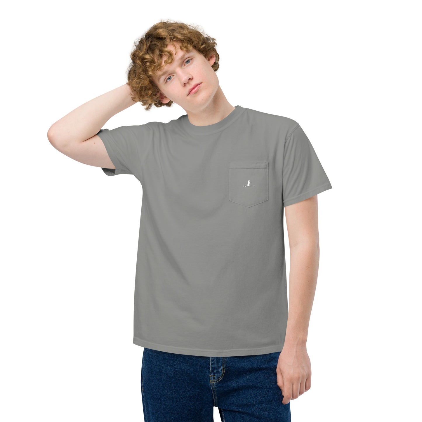 OTTER 841 Logo Unisex garment-dyed pocket t-shirt