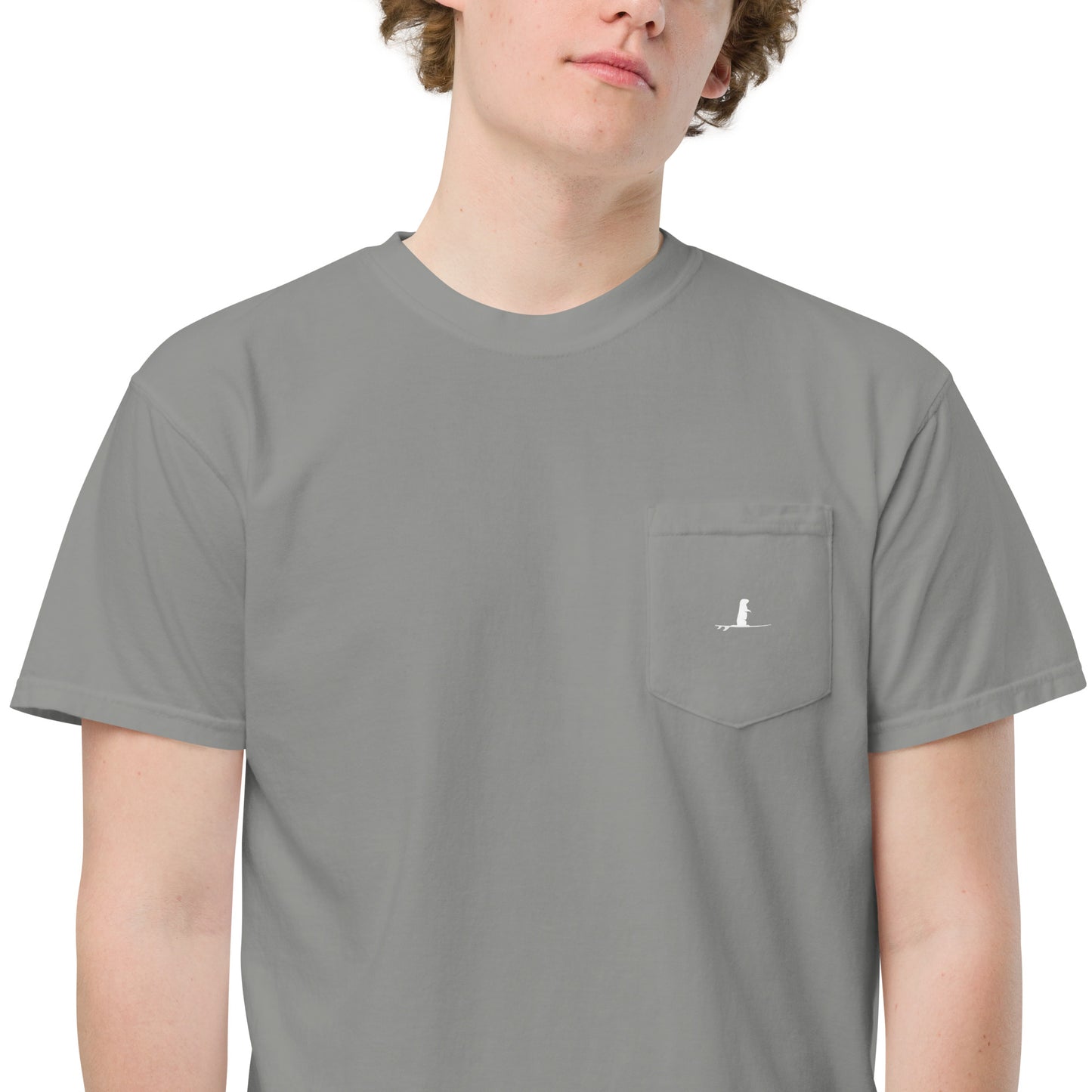 OTTER 841 Logo Unisex garment-dyed pocket t-shirt