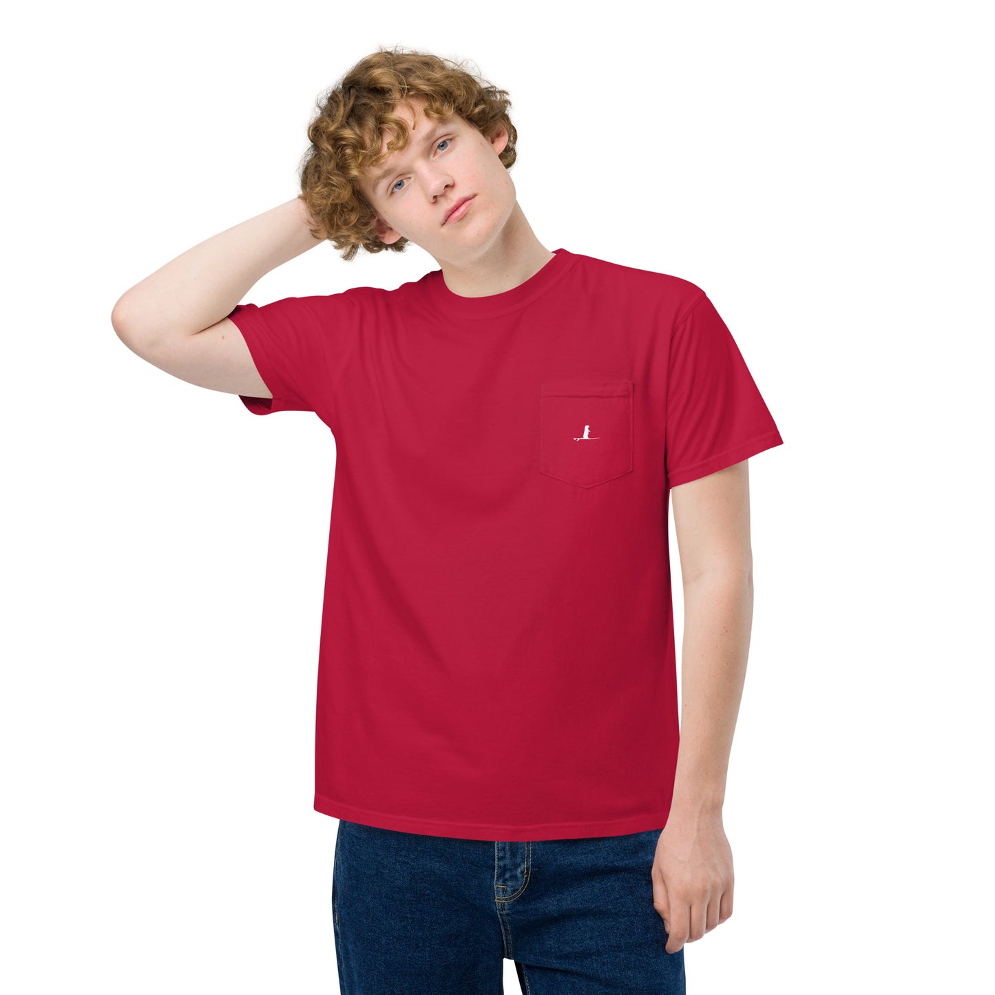 OTTER 841 Logo Unisex garment-dyed pocket t-shirt