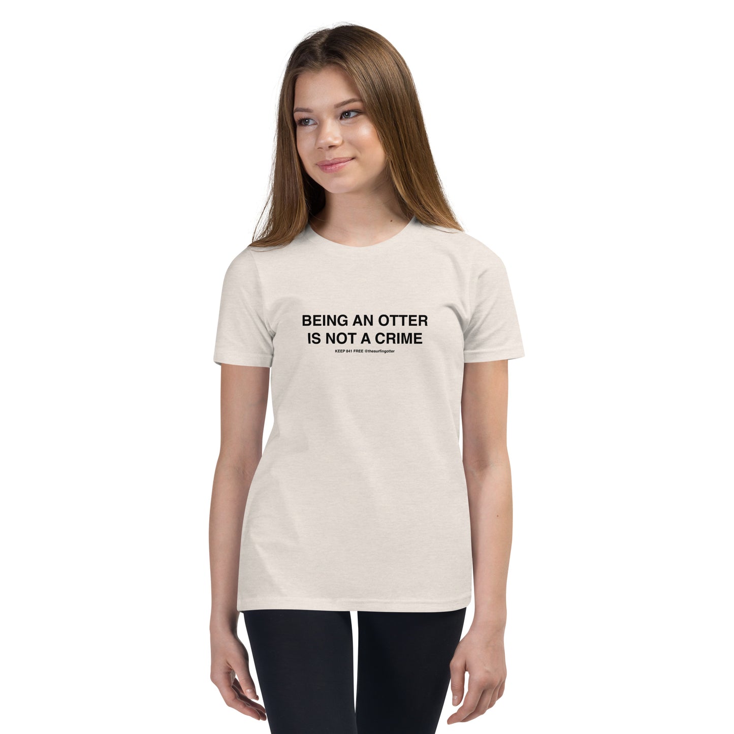 Being an otter is not a crime Youth Short Sleeve T-Shirt