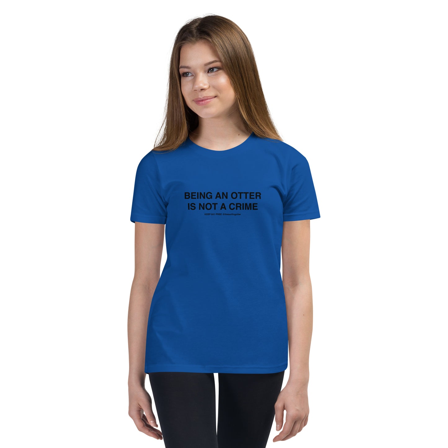 Being an otter is not a crime Youth Short Sleeve T-Shirt